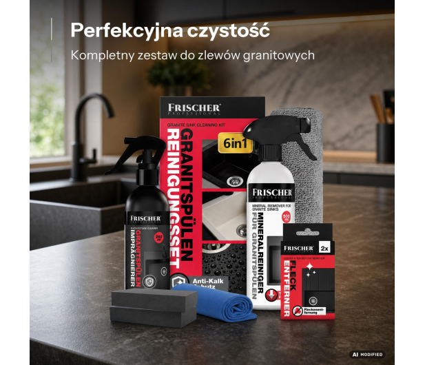 Frischer Professional Zestaw do czyszczenia zlewów granitowych - 1576081 - zdjęcie 2